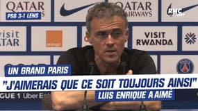 PSG 3-1 Lens : "J'aimerais que ce soit toujours comme ça" encense Luis Enrique