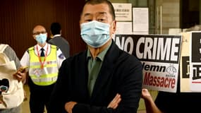 Le magnat de la presse Jimmy Lai devant le tribunal de West Kowloon, le 3 novembre 2020 à Hong Kong