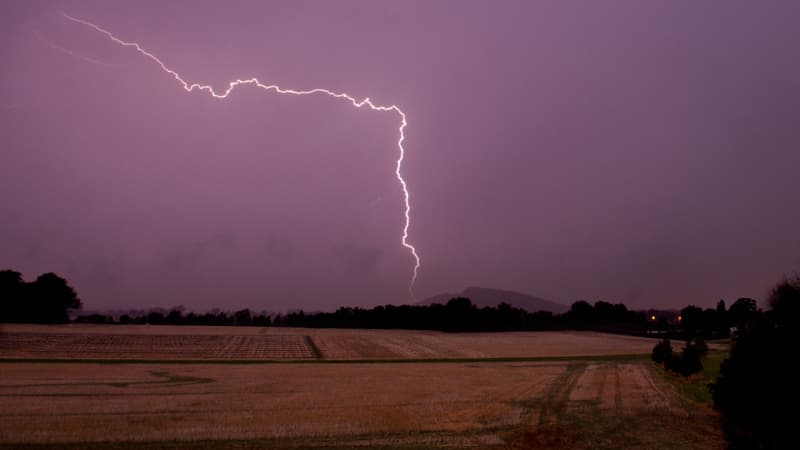 Un orage en Allemagne (illustration)