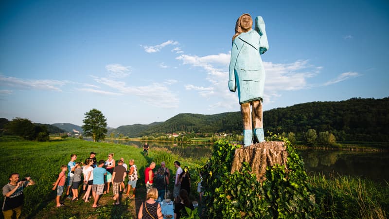 Slovénie: une statue à l'effigie de Melania Trump volée, une enquête ouverte