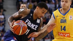 Edwin Jackson, ici avec l'équipe de France, a été ciblé par des cris racistes avec Podgorica.