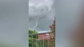 Violentes intempéries : un tuba dans le ciel de Creney-près-Troyes, dans l'Aube
