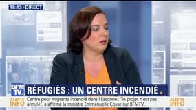 Centre pour migrants incendié dans l'Essonne: "Le projet n'est pas annulé", Emmanuelle Cosse