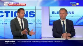 "Il ne faut pas relâcher l'effort" : Sébastien Huyghe salue les résultats de LR aux élections régionales mais appelle à se mobiliser pour le second tour. 