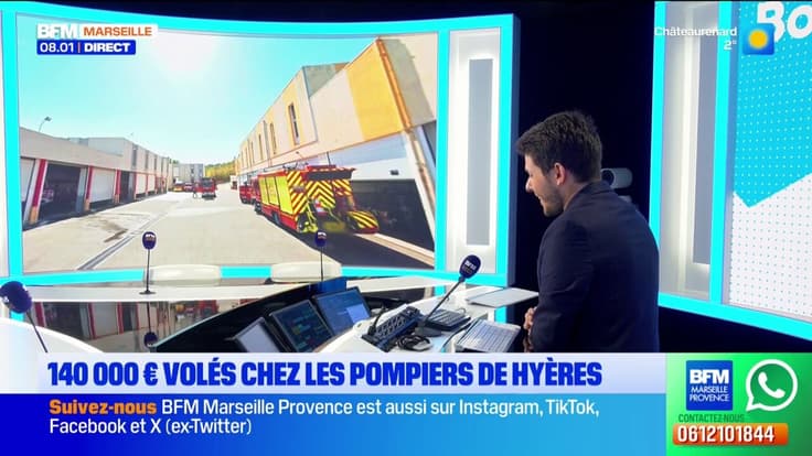 140 000 euros volés chez les pompiers de Hyères