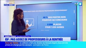 Ile-de-France: pas assez de professeurs à la rentrée