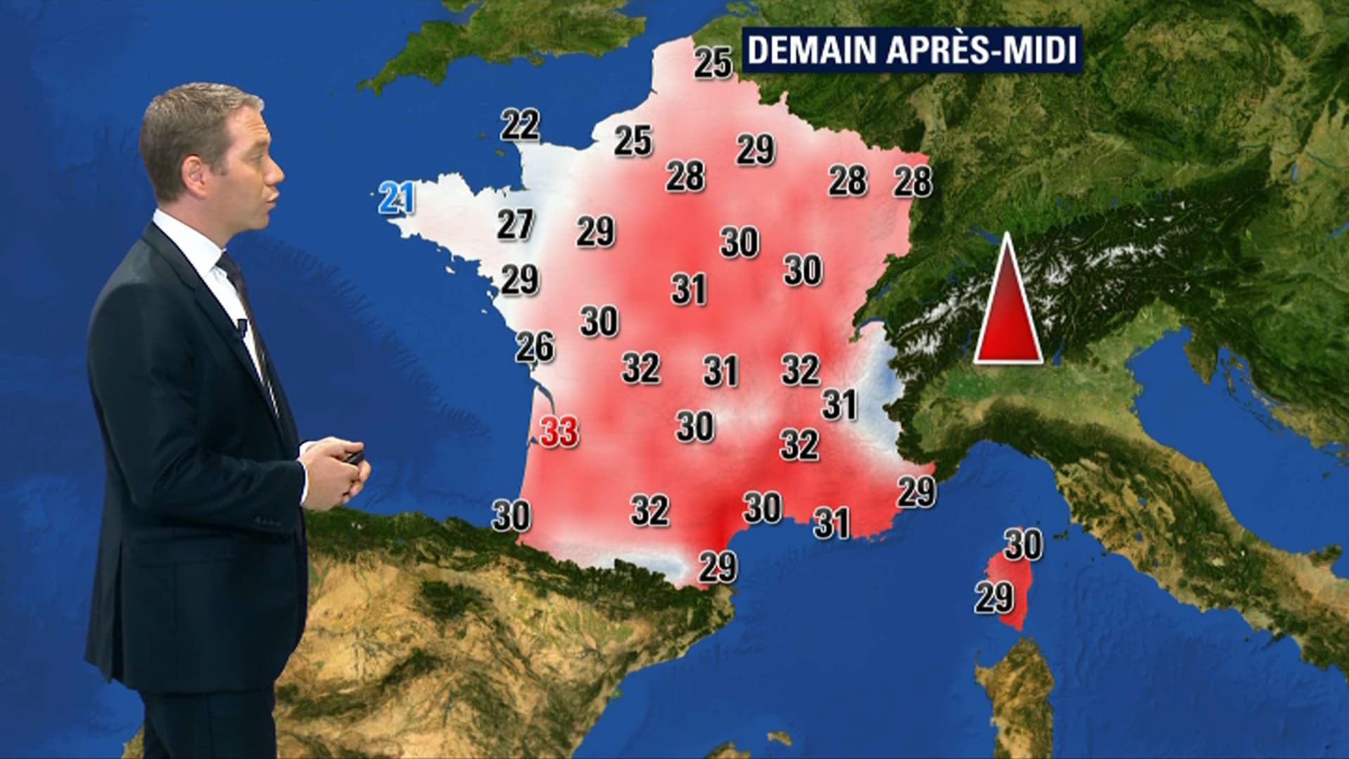 Prévision Météo-France pour mardi 11 septembre 2018