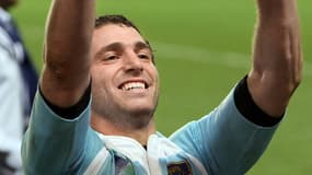 Federico Martin Aramburu, après la victoire de l'Argentine face à la France, le 19 octobre 2007 au Parc des Princes à Paris