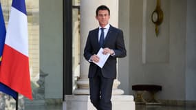 Manuel Valls  à l'Elysée le 31 août 2015