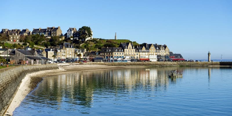 Le front de mer de Cancale, en Ille-et-Vilaine, le 19 janvier 2024. 