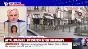 Pour Aurélie Trouvé (LFI), la nomination de Michel Barnier au poste de Premier ministre "est un véritable coup de force"