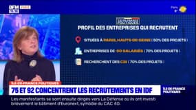 Île-de-France: les entreprises qui recrutent se situent surtout à Paris et dans les Hauts-de-Seine