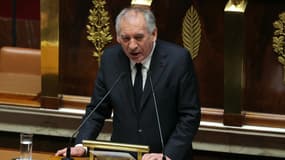 Le Premier ministre François Bayrou le 14 janvier 2025 à l'Assemblée nationale (Paris).