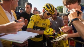 Le coureur colombien Egan Bernal à Alost, le 29 juillet 2019