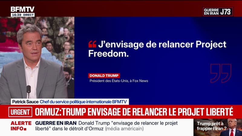 Iran: Donald Trump "envisage de relancer le projet liberté" dans le détroit d'Omuz