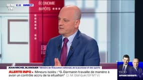 Jean-Michel Blanquer sur le Covid-19: "Un enfant a moins de risque de contamination à l'école que dans le cercle privée"