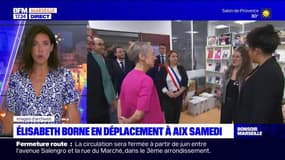 Elisabeth Borne en déplacement à Aix-en-Provence ce samedi