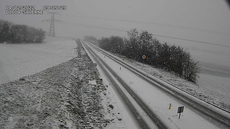 Neige en Alsace: les autorités appellent à la vigilance, 127 interventions des pompiers dans le Haut-Rhin