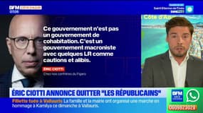 Eric Ciotti annonce quitter Les Républicains