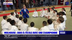 Mulhouse: du judo à l'école en présence d'une championne médaillée lors des derniers JO