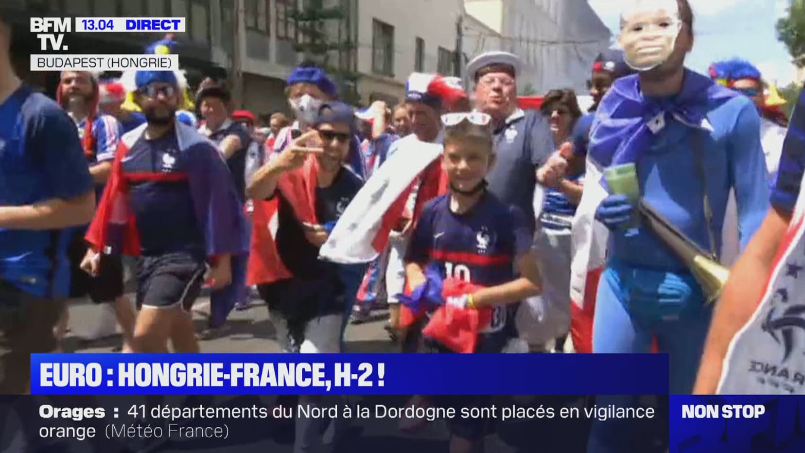 Les supporters français à Budapest Les supporters français à Budapest