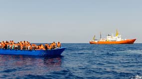 Image d'illustration - Le Mare Jonio transporte à son bord 48 migrants, rescapés d'un naufrage en Méditerranée.