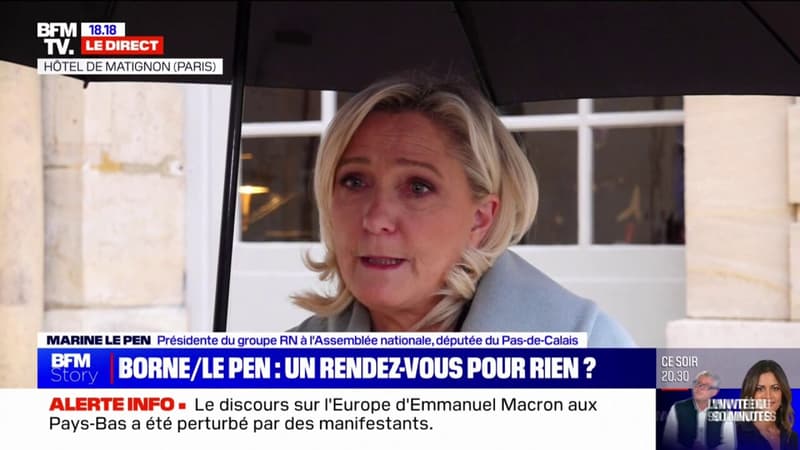 Maintien de l'ordre en manifestation: Marine Le Pen affirme avoir alerté Élisabeth Borne sur l'