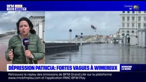 Tempête Patricia: des vagues impressionnante à Wimereux