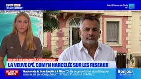 La veuve d'Éric Comyn victime de cyberharcèlement: le maire de Mandelieu-la-Napoule évoque "des comportements abjects"