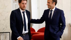 Le député EELV Julien Bayou reçu par Emmanuel Macron à l'Elysée le 22 juin 2022