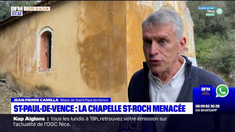 Saint-Paul-de-Vence: la chapelle Saint-Roch menacée, lancement d'un appel aux dons