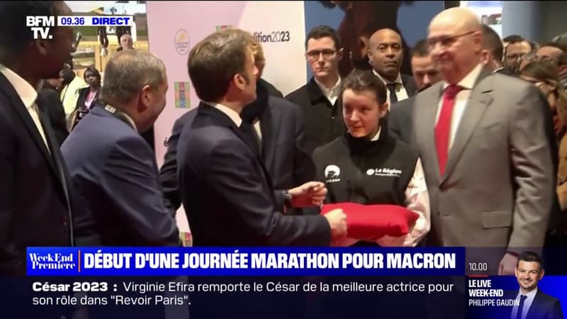 Emmanuel Macron a inauguré le Salon de l'agriculture