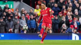 Virgil Van Dijk face au PSG, le 11 mars 2025, à Anfield