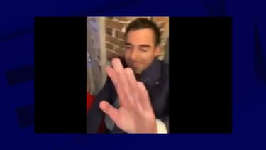 Capture d'écran d'une des vidéos sur lesquelles Julien Odoul est insulté