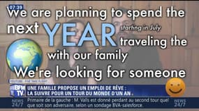 Une famille américaine cherche un baby-sitter pour un tour du monde d'un an - 18/01