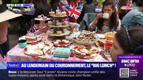 Gâteaux, quiches, biscuits, le "big lunch" bat son plein au lendemain du couronnement de Charles III