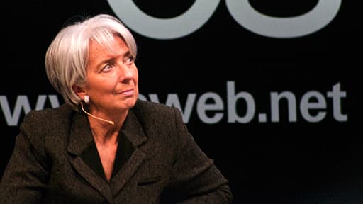 La directrice générale du Fonds monétaire international Christine Lagarde, lors d'une conférence du FMI en avril 2013.