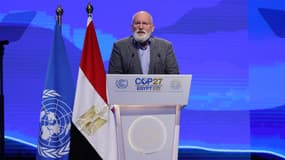 Le vice-président de la Commission européenne Frans Timmermans en Egypte à l'occasion de la COP27.