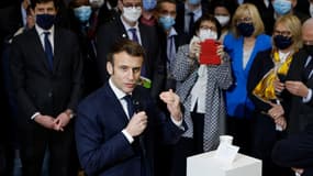 Emmanuel Macron au Salon de l'Agriculture, le 26 février 2022
