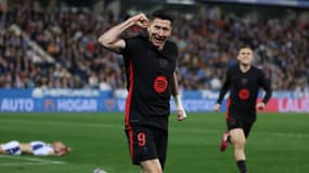 Robert Lewandowski face à Leganés, le 12 avril 2025.