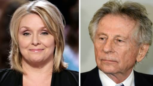 Montage en date du 25 février 2015 de deux portraits d'archives de Samantha Geimer (non daté) et Roman Polanski le 14 octobre 2013 à Paris Montage en date du 25 février 2015 de deux portraits d'archives de Samantha Geimer (non daté) et Roman Polanski le 14 octobre 2013 à Paris