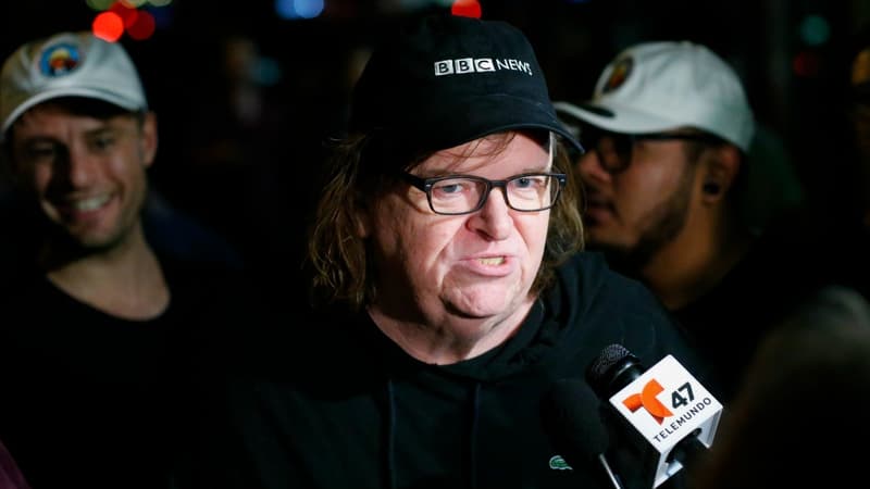 Le réalisateur Michael Moore, auteur d'un documentaire sur Donald Trump, le 18 octobre 2016 à New York. - 