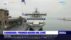 Cherbourg: premier navire au gaz naturel liquéfié (GNL) de la Brittany Ferries a été baptisé