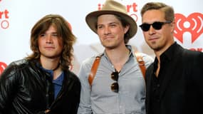 Zac, Taylor et Isaac, les trois frères du groupe Hanson, à Las Vegas en 2013