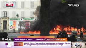 Manifestation du 1er mai: un CRS blessé témoigne
