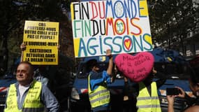 Rassemblement de gilets jaunes à Paris, le 21 septembre 2019