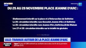 Lille: travaux autour de la place Jeanne d'Arc