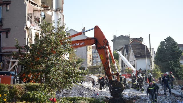 L'immeuble a explosé dimanche à Rosny-sous-Bois, selon toute vraisemblance à cause d'une fuite de gaz.