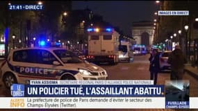 Tirs sur les Champs-Elysées: le syndicat de police Alliance confirme la mort d'un policier en service