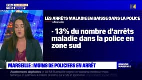 Marseille: le nombre de policiers en arrêt maladie en baisse